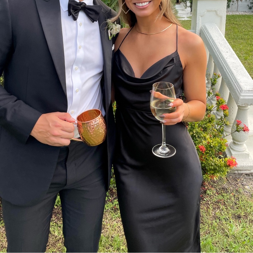 Runaway The Label Midi Cowl Neck Dress